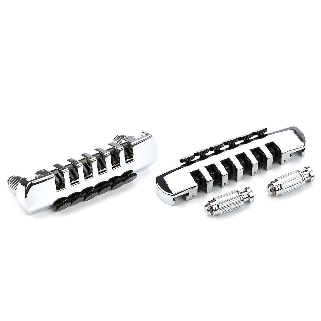 Guitar Bridge Tailpiece Vintage Bridges with Studs and Inserts for 6 String LP Electric Guitar