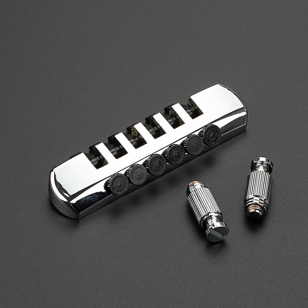 Guitar Bridge Tailpiece Vintage Bridges with Studs and Inserts for 6 String LP Electric Guitar