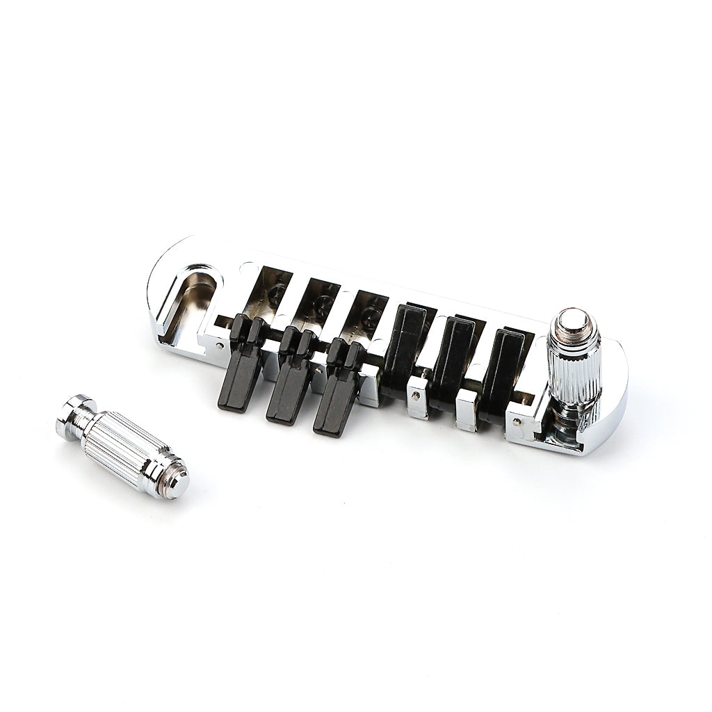 Guitar Bridge Tailpiece Vintage Bridges with Studs and Inserts for 6 String LP Electric Guitar