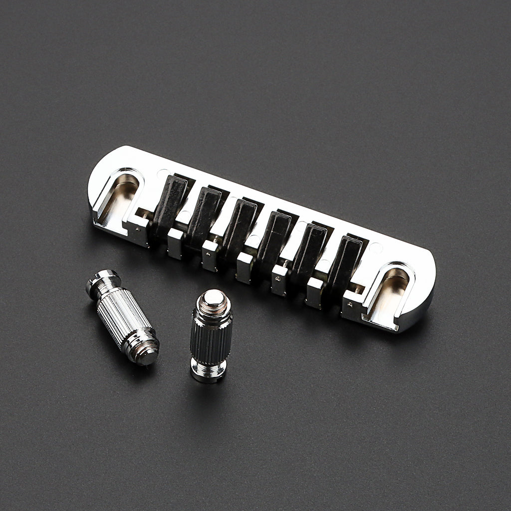 Guitar Bridge Tailpiece Vintage Bridges with Studs and Inserts for 6 String LP Electric Guitar