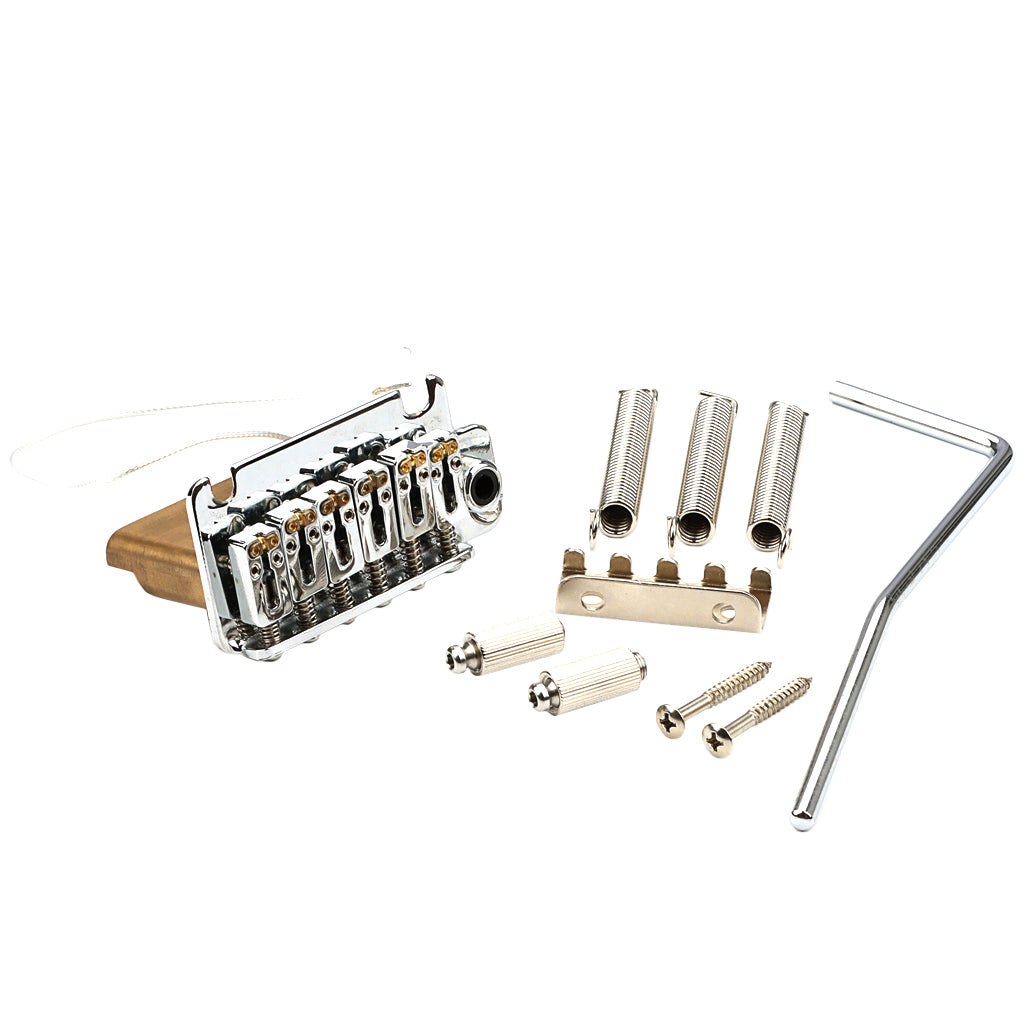 2 Point Guitar Tremolo Bridge with Tremolo System Brass Block Push In Arm for Electric Guitar Parts