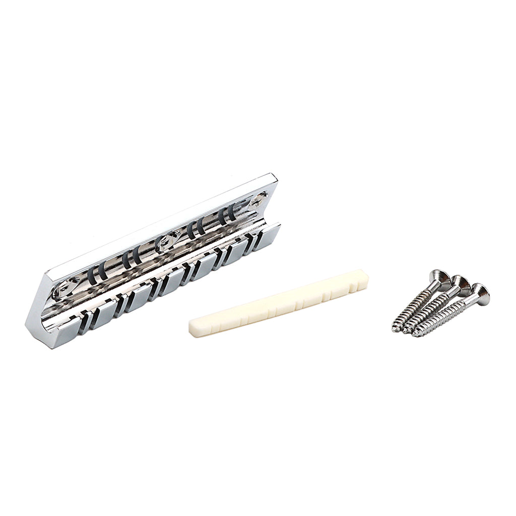 12 String Guitar Tailpiece with Bone Nut for Electric Guitar Replacement Parts