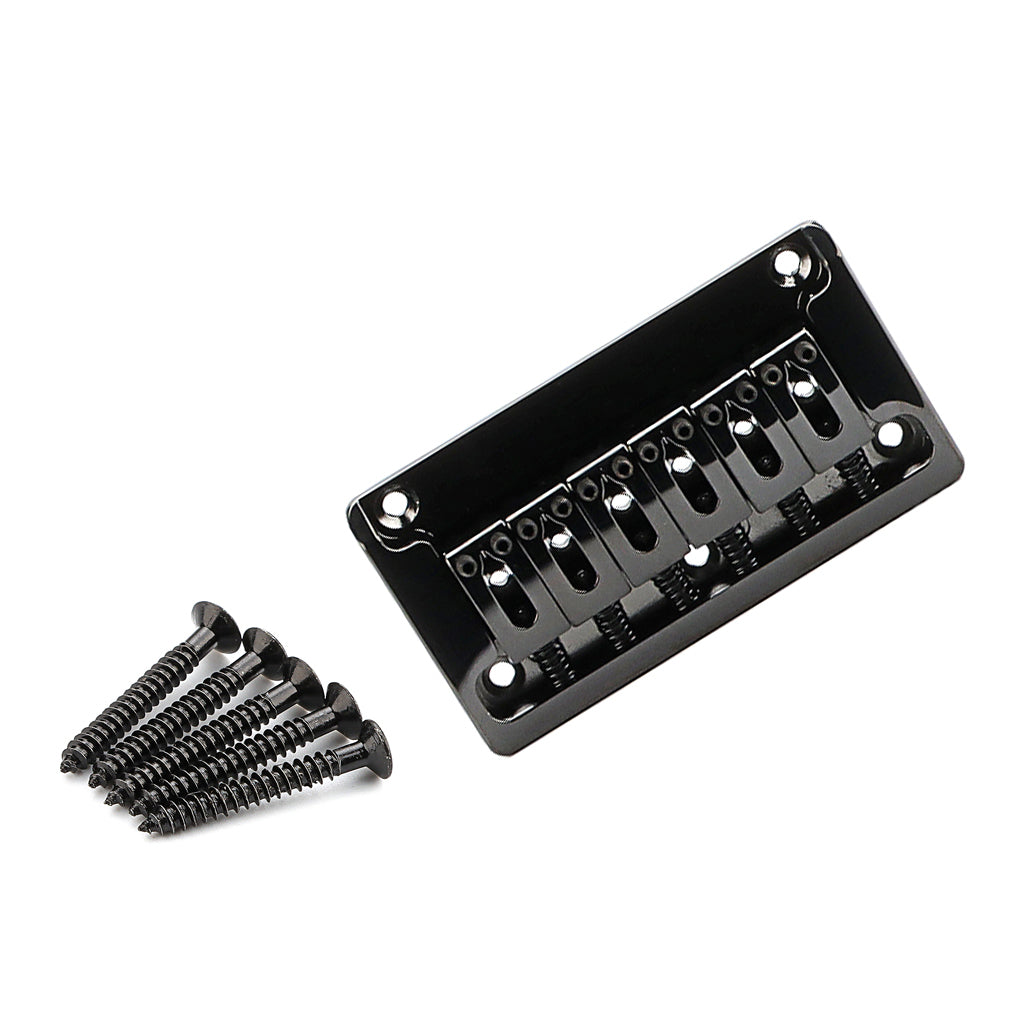 6-string 82mm Roller Hardtail Bridge Electric Guitar Tail Pipe Top Loading Saddle Tailpiece Accessories