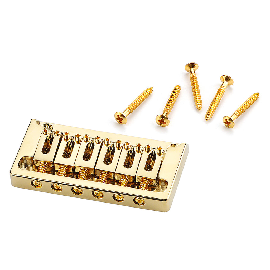 6-string 82mm Roller Hardtail Bridge Electric Guitar Tail Pipe Top Loading Saddle Tailpiece Accessories