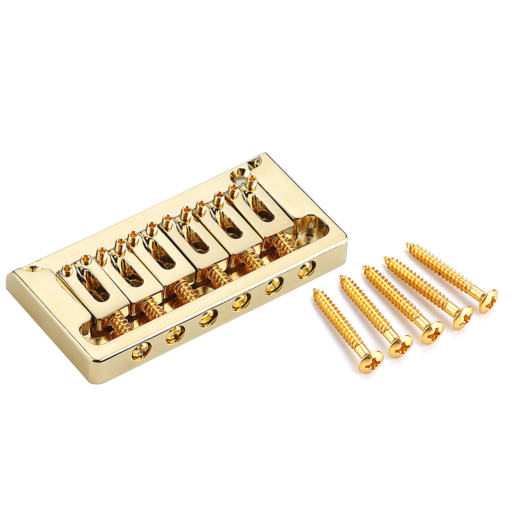 6-string 82mm Roller Hardtail Bridge Electric Guitar Tail Pipe Top Loading Saddle Tailpiece Accessories