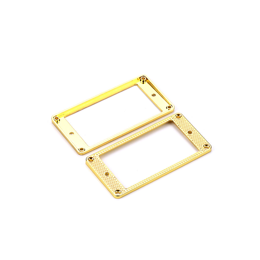 2Pcs Humbucker Pickup Ring Frame Mounting Ring For Electric Guitars Gold