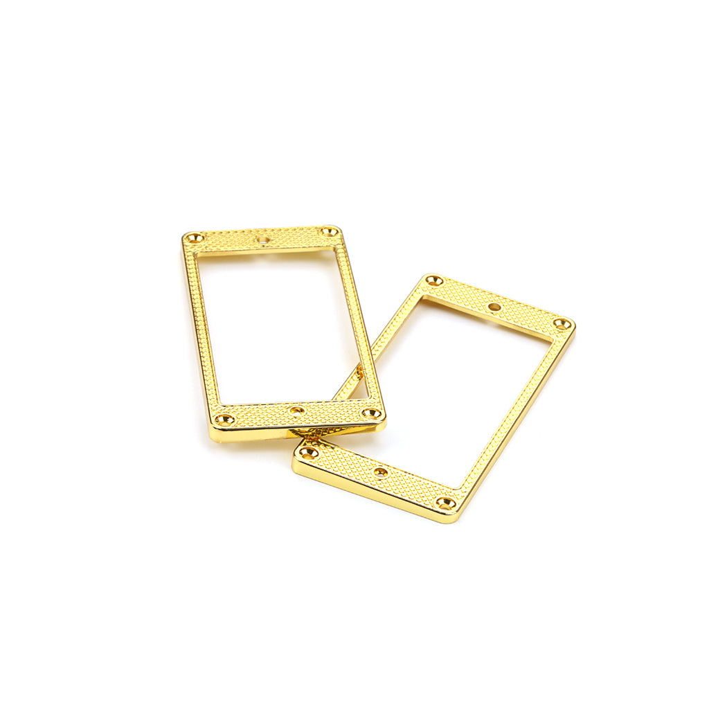 2Pcs Humbucker Pickup Ring Frame Mounting Ring For Electric Guitars Gold