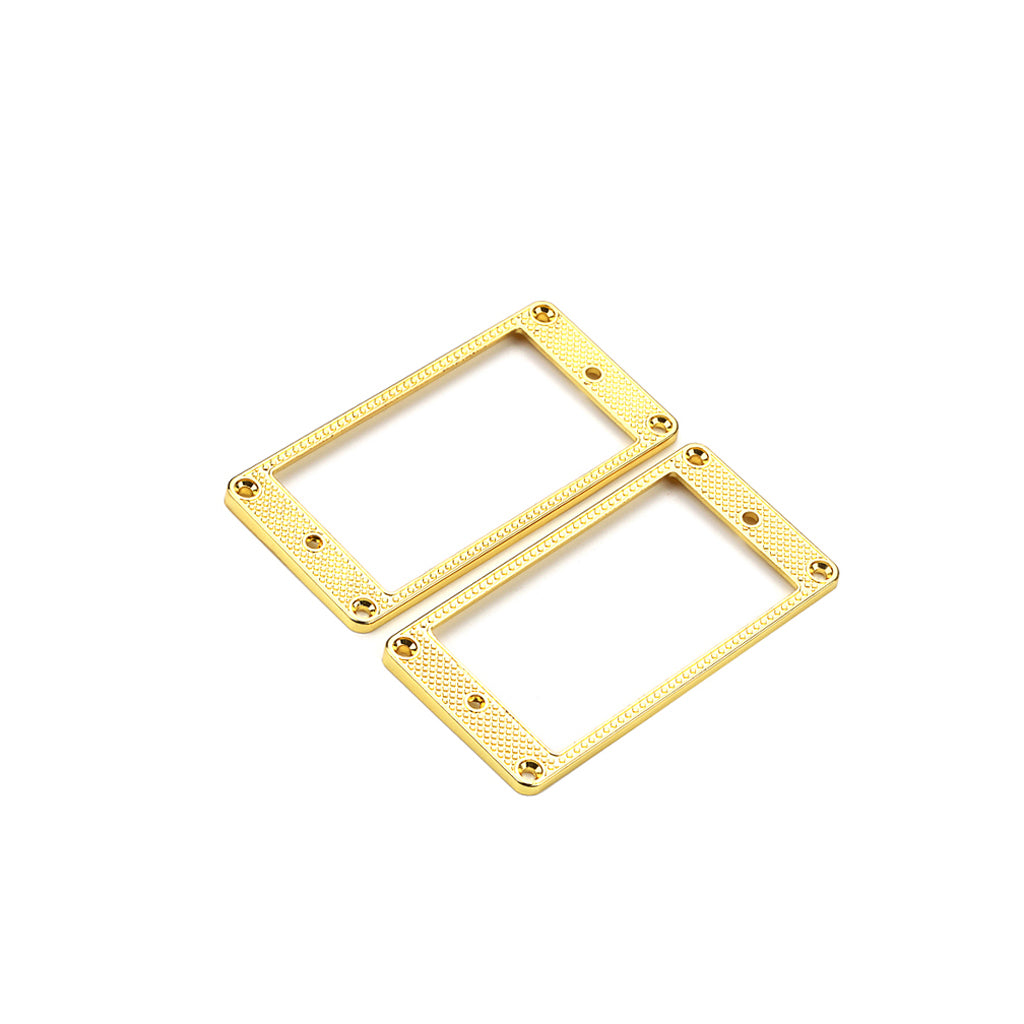 2Pcs Humbucker Pickup Ring Frame Mounting Ring For Electric Guitars Gold