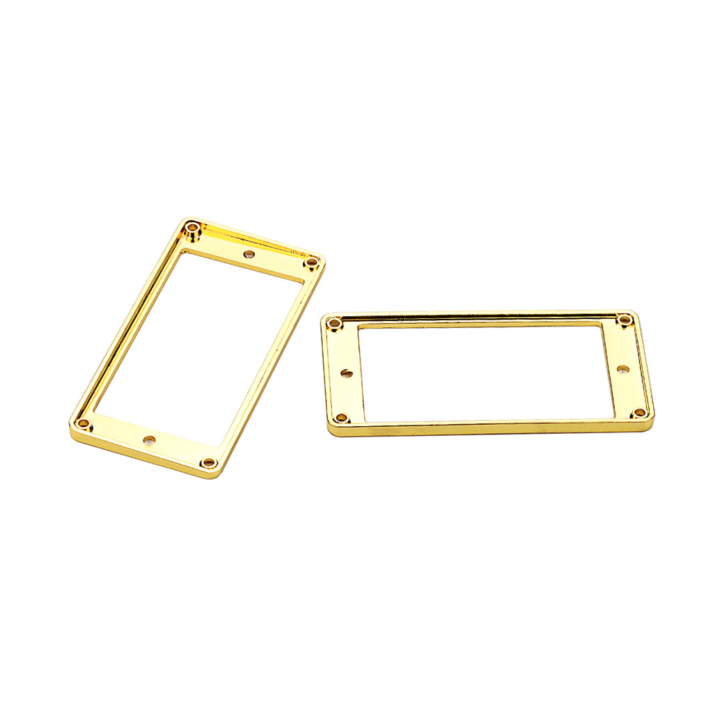 2Pcs Humbucker Pickup Ring Frame Mounting Ring For Electric Guitars Gold