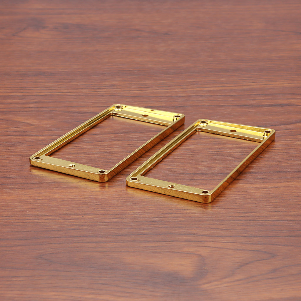 2Pcs Humbucker Pickup Ring Frame Mounting Ring For Electric Guitars Gold