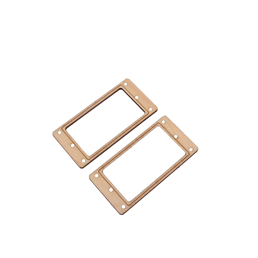 Pickup mounting ring curved bottom, frame, Maple set of 2 neck and bridge for LP