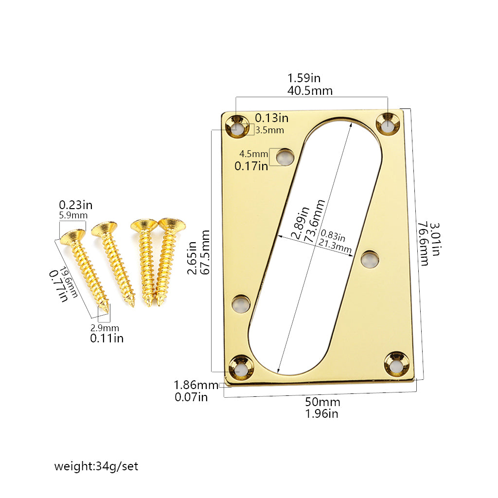 Conversion pickup mounting ring guitar-humbucker to telecaster bridge arcylic mirror