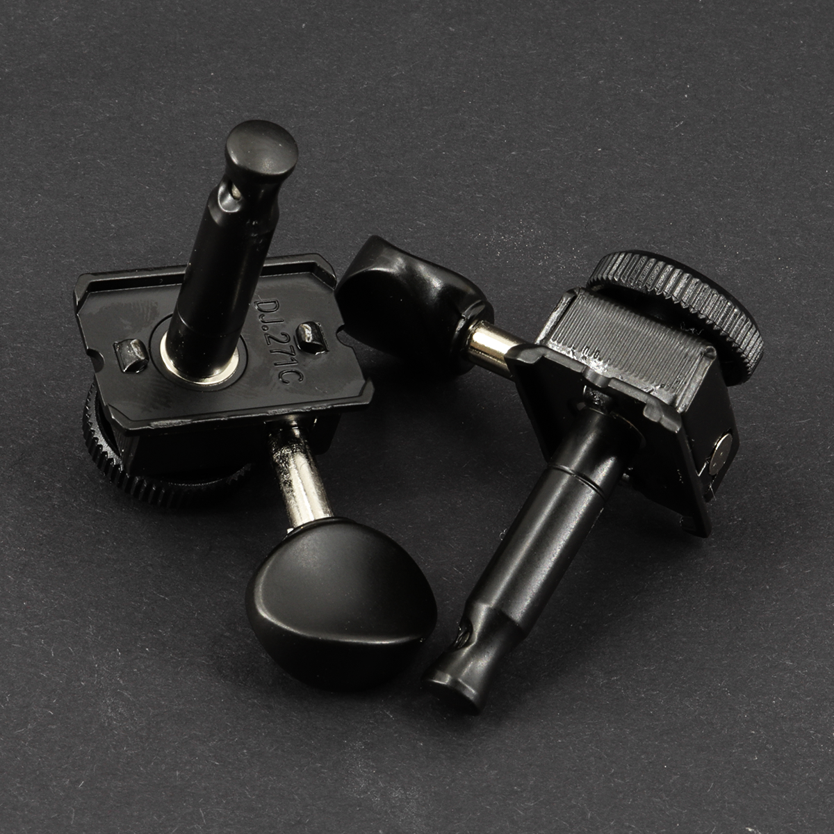 Left Hand 6 inline Vintage Guitar Locking Tuners Tuning Pegs Keys Machine Heads Set for Electric Guitar Black