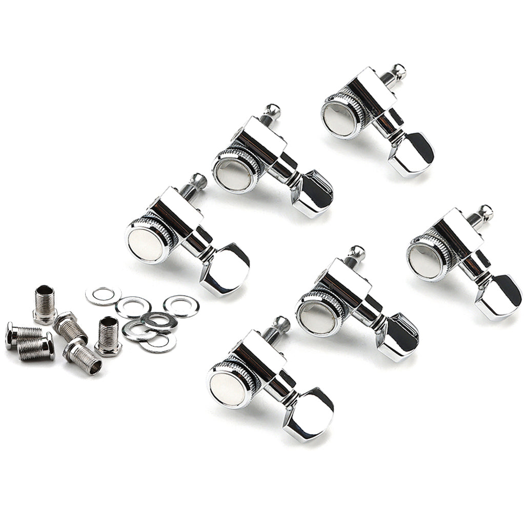 Guitar Tuning Pegs Open Machine Heads Tuners Keys Oval Button Acoustic For Folk Guitar Parts Guitar String Button Parts