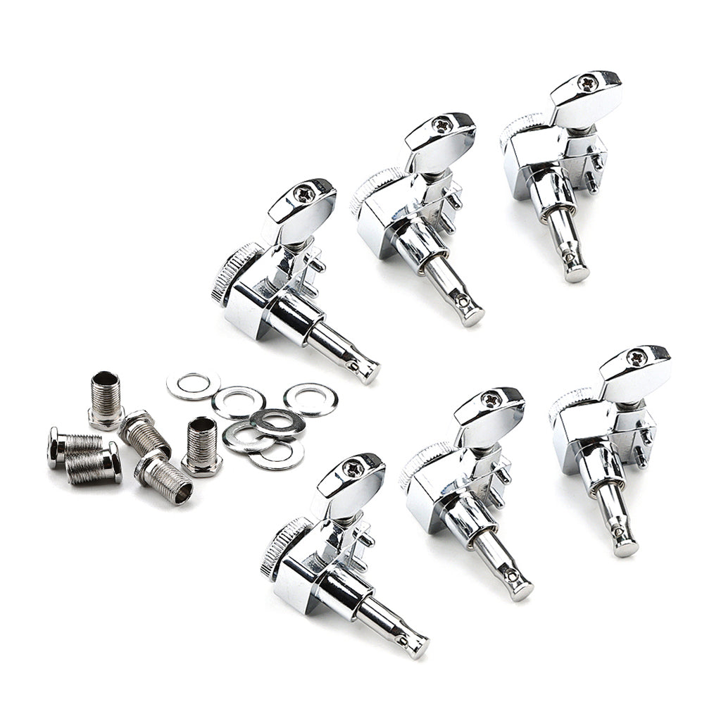 Guitar Tuning Pegs Open Machine Heads Tuners Keys Oval Button Acoustic For Folk Guitar Parts Guitar String Button Parts