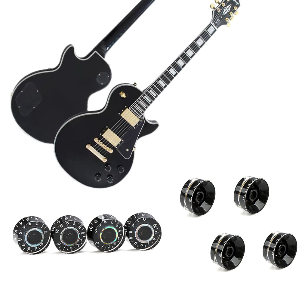 4Pcs Guitar Knobs Speed Volume Tone Control Knobs Compatible with LP Style Electric Guitar Parts