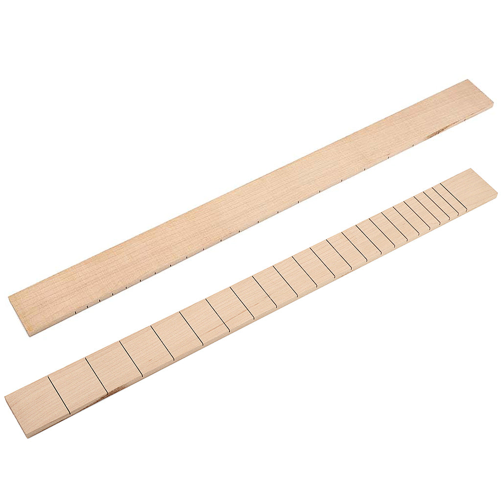 22 Fret Guitar Fretboard Pre-Slotted Maple Wood Fingerboard for Cigar Box Guitars Parts