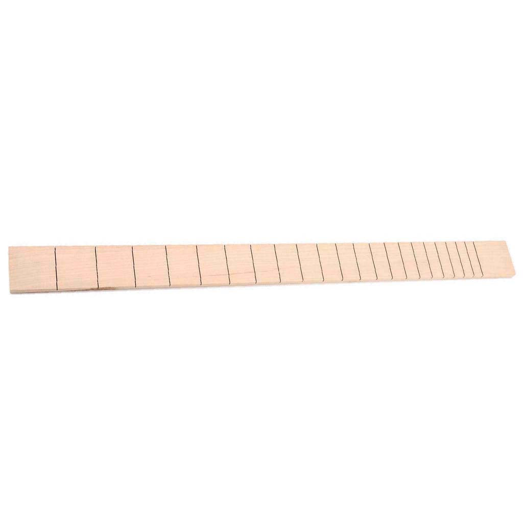 22 Fret Guitar Fretboard Pre-Slotted Maple Wood Fingerboard for Cigar Box Guitars Parts