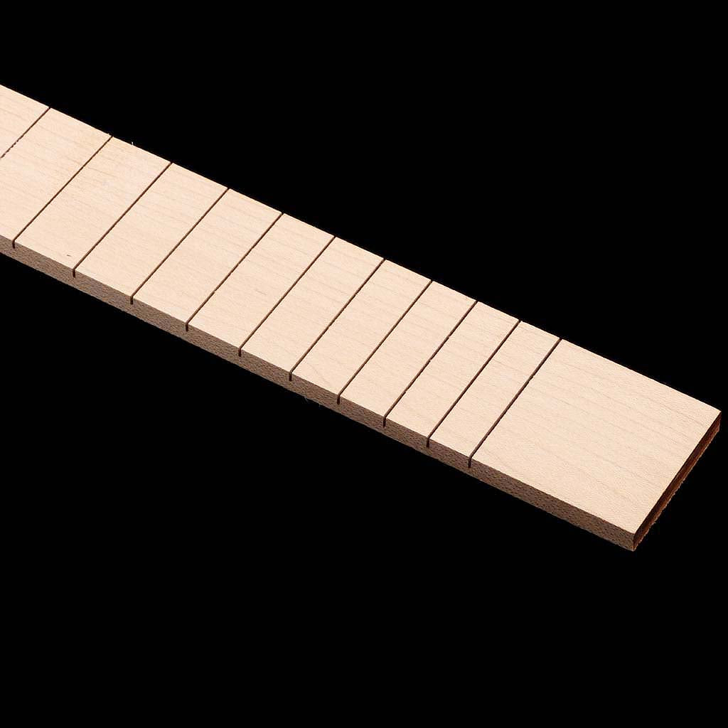 22 Fret Guitar Fretboard Pre-Slotted Maple Wood Fingerboard for Cigar Box Guitars Parts