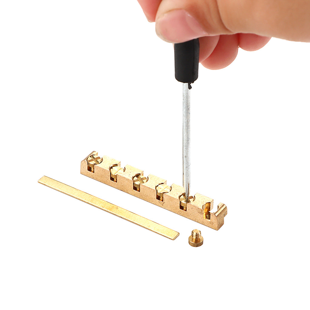 42mm Brass Guitar Nut Height Adjustable for ST LP Electric Guitar Parts