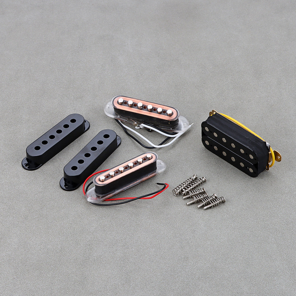 SSH Guitar Pickup Set Single Coil & Humbucker Pickups for Electric Guitar Parts Black