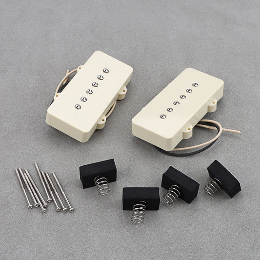 1 Set Alnico Beige cover Black Guitar Pickup for Jazzmaster Guitar