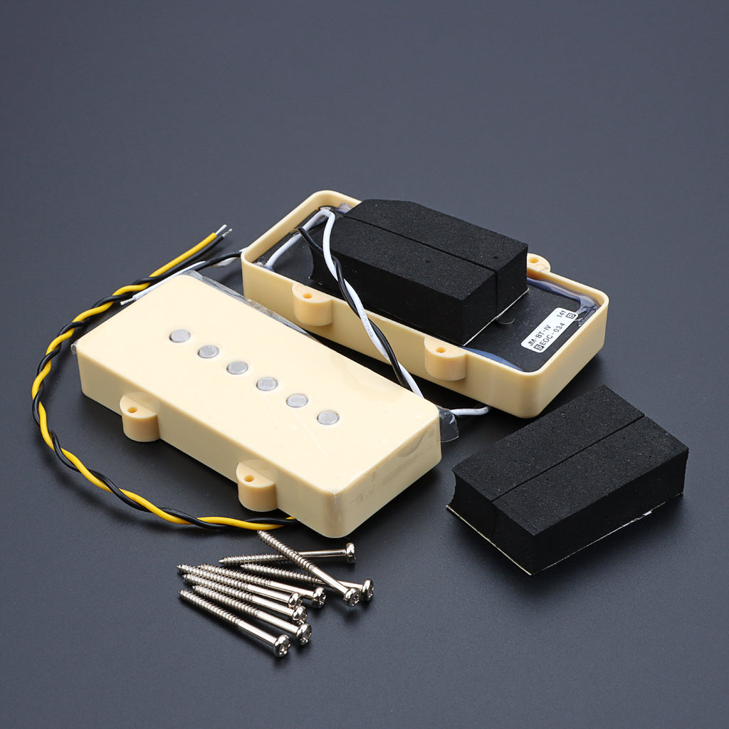 Alnico 5 Single Coil Neck & Bridge Pickups Set for Jazzmaster Style Electric Guitar