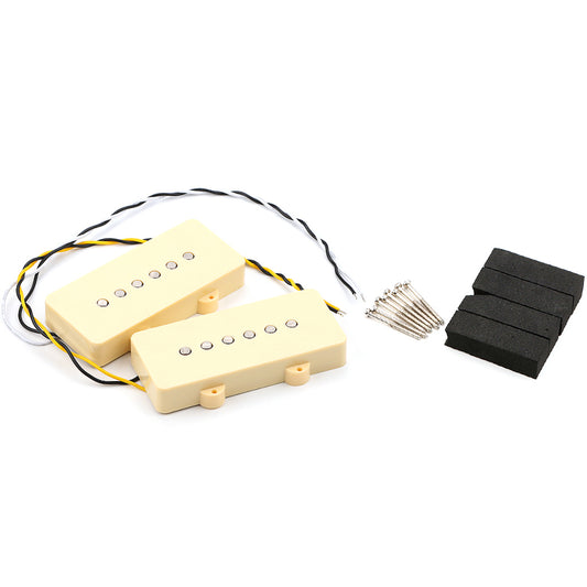 Alnico 5 Single Coil Neck & Bridge Pickups Set for Jazzmaster Style Electric Guitar