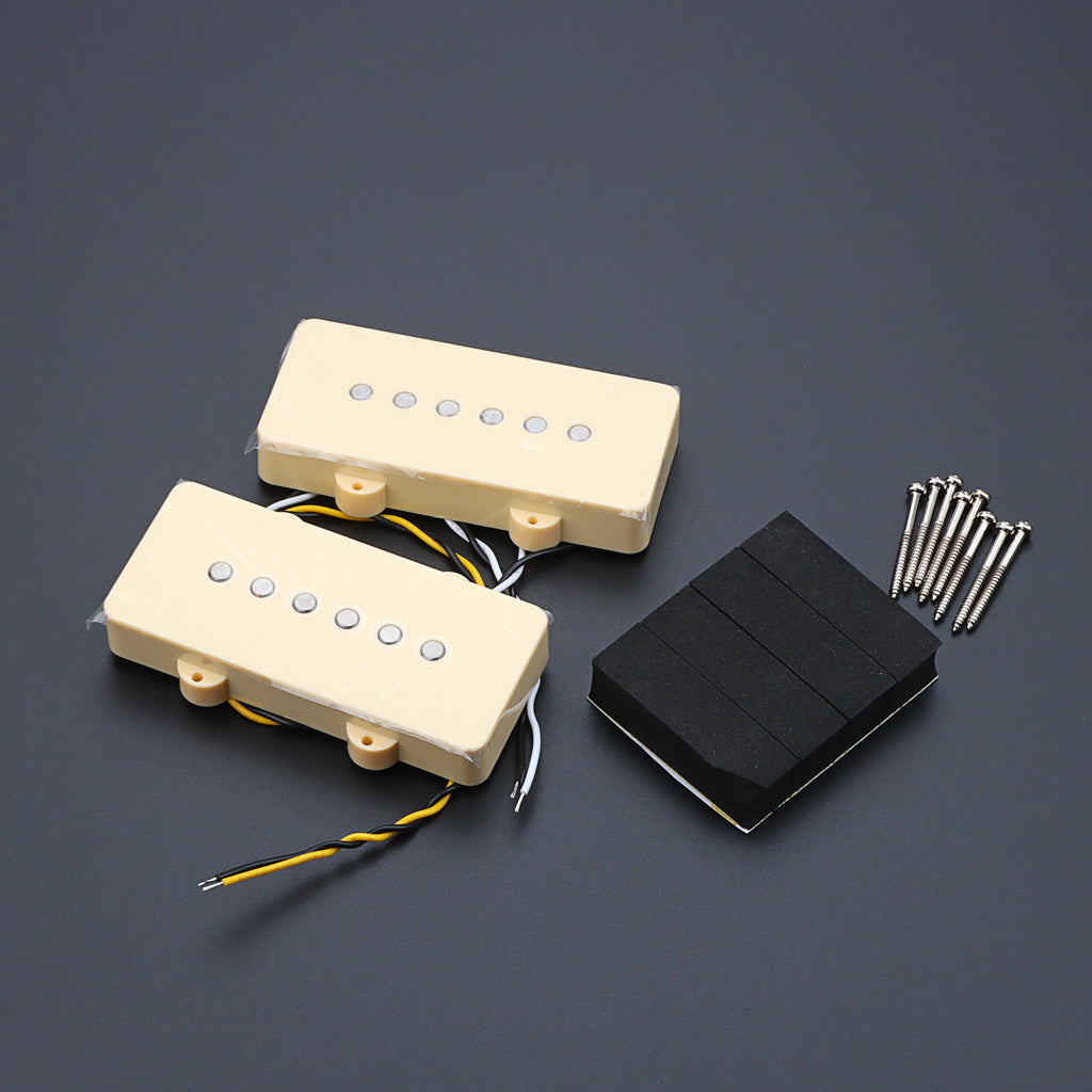 Alnico 5 Single Coil Neck & Bridge Pickups Set for Jazzmaster Style Electric Guitar