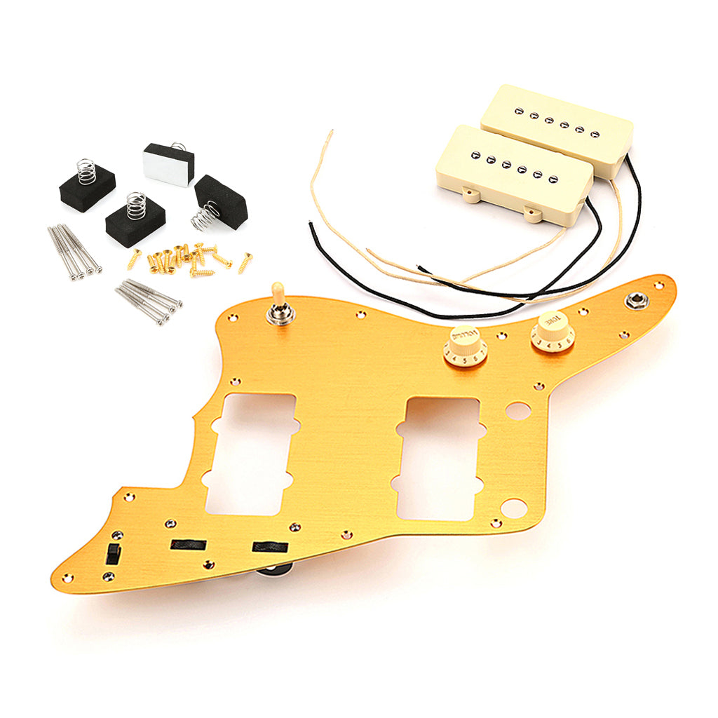 Pure Vintage Alnico 5 Jazz masterP90 Pickups A Set Electric Guitar Pickup with Loading Pickguard Upper Controls Assembly