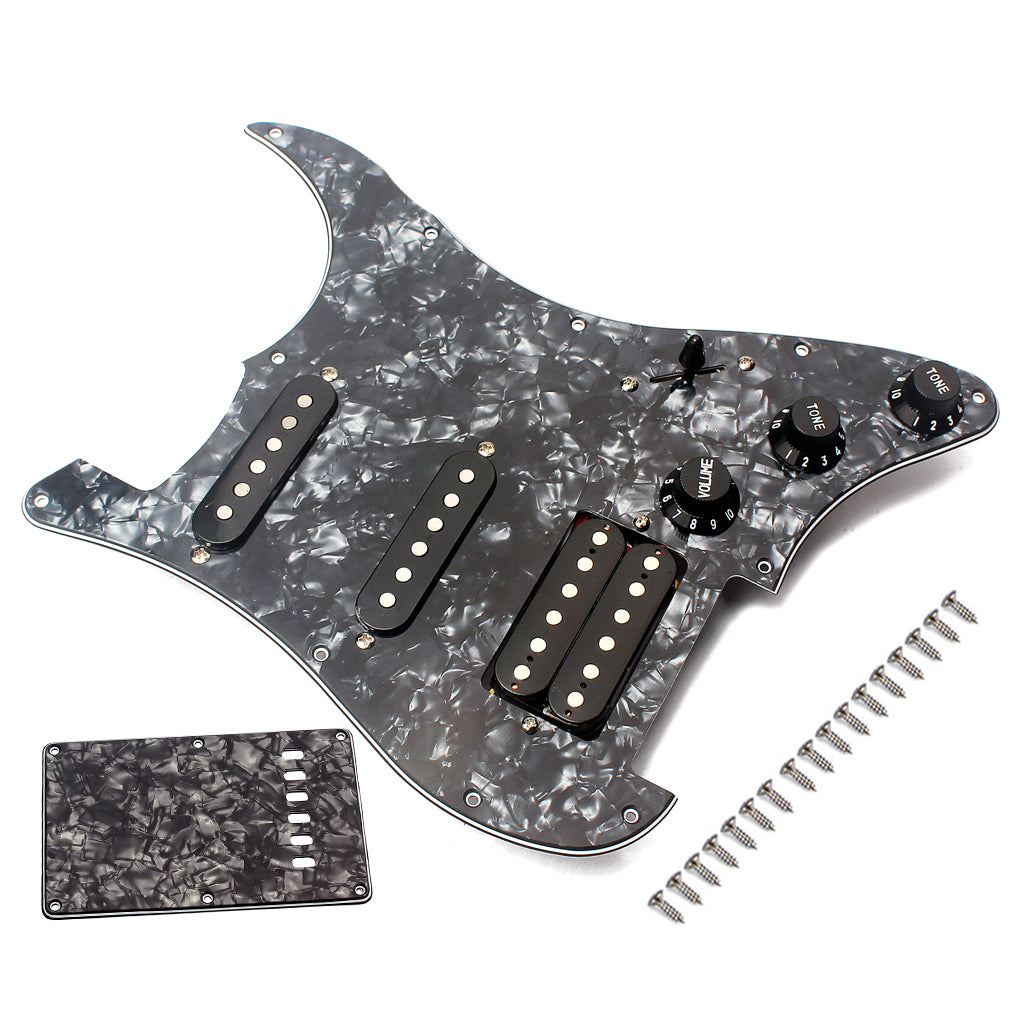 High Quality Electric Guitar Pickguard 3-ply SSH Loaded Prewired Humbucker Pickguard Pickups Set for Guitar