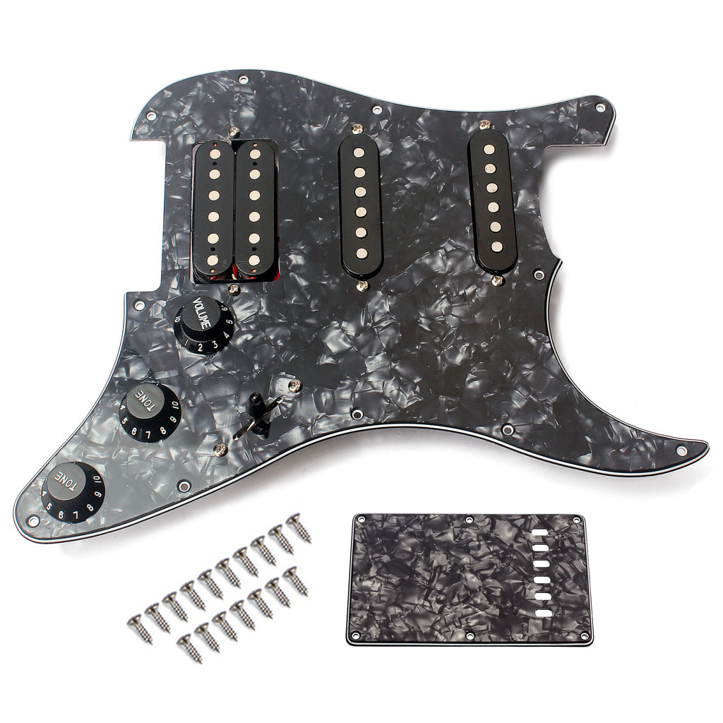 High Quality Electric Guitar Pickguard 3-ply SSH Loaded Prewired Humbucker Pickguard Pickups Set for Guitar