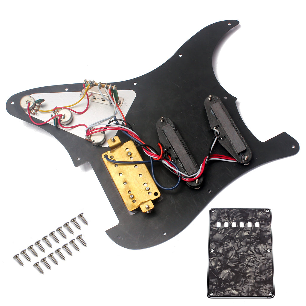 High Quality Electric Guitar Pickguard 3-ply SSH Loaded Prewired Humbucker Pickguard Pickups Set for Guitar