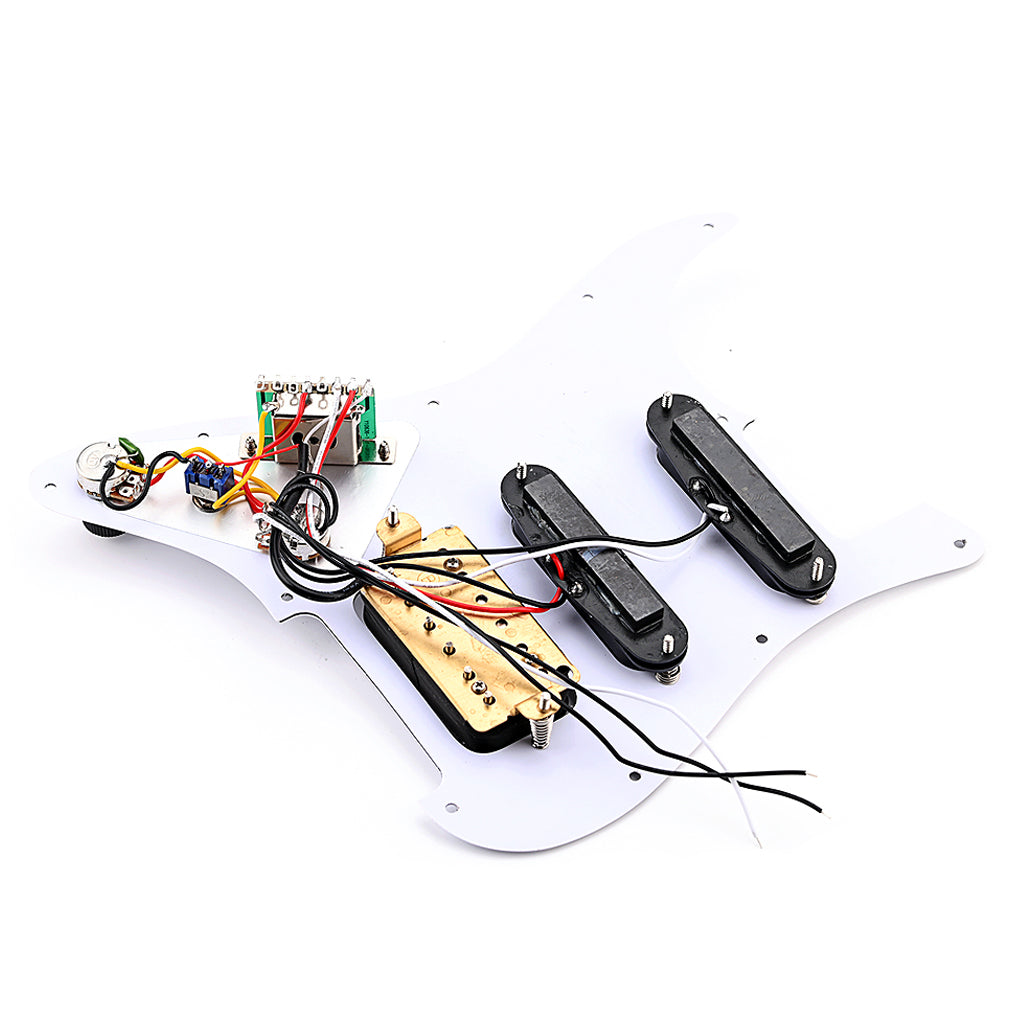 3-ply SSH Loaded Prewired Humbucker Pickguard Pickups Set for Fender Strat ST Electric Guitar