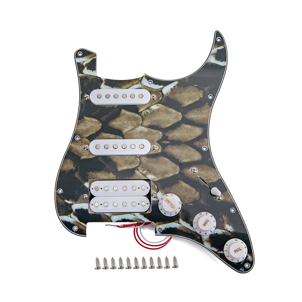 High Quality Electric Guitar Pickguard 3-ply SSH Loaded Prewired Humbucker Pickguard Pickups Set for Guitar