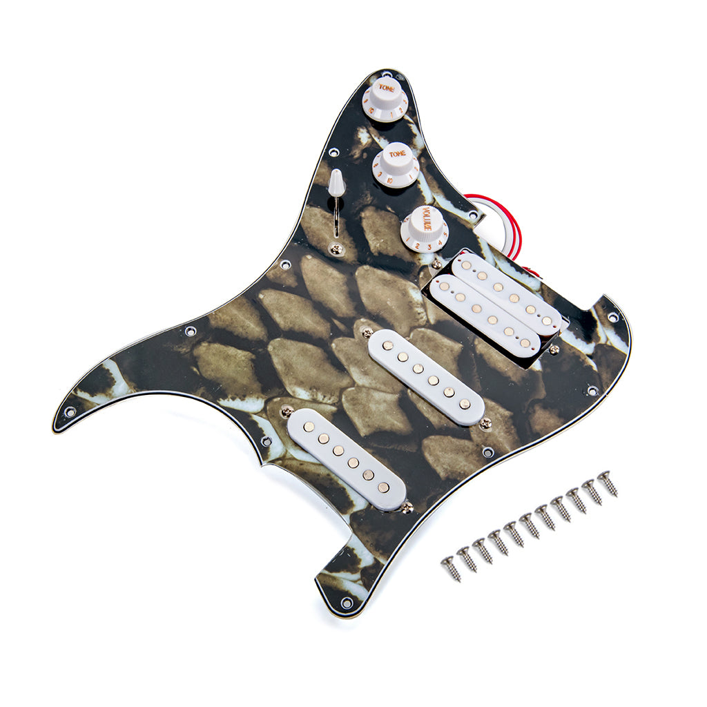 High Quality Electric Guitar Pickguard 3-ply SSH Loaded Prewired Humbucker Pickguard Pickups Set for Guitar