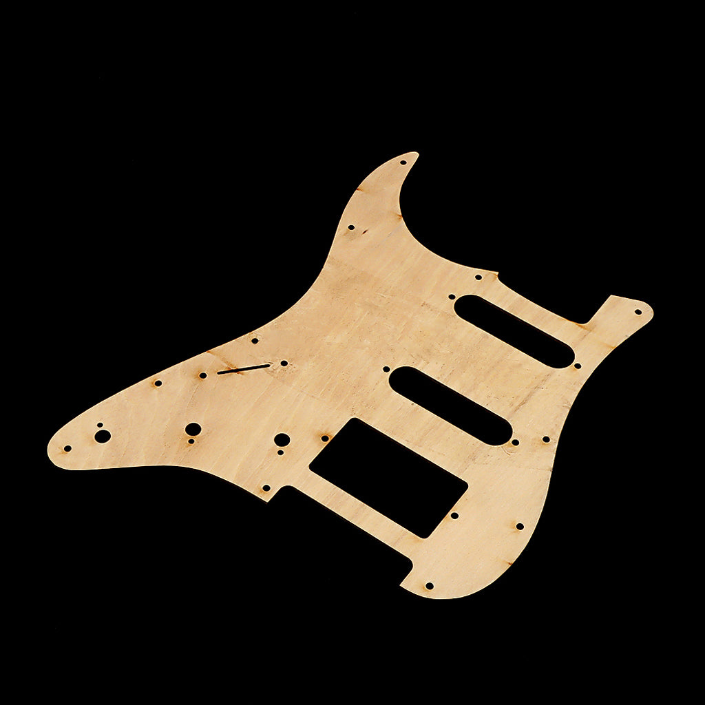 11 Hole Wood Guitar Strat Pickguard SSH Scratch Plate for Stratocaster Style Guitar