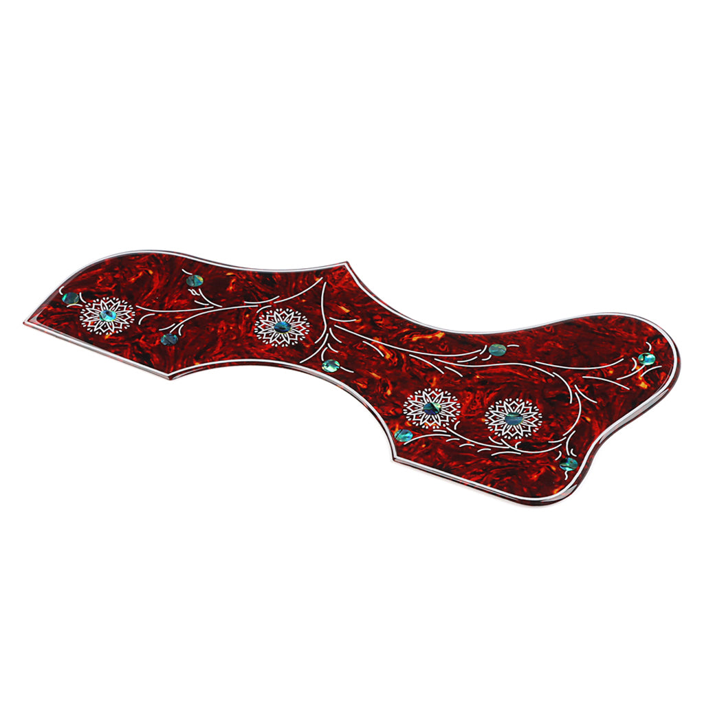 2.5mm Thickness Acoustic Guitar Pickguard Abalone Inlay Flower Pickguard for J200 Folk Acoustic Guitar