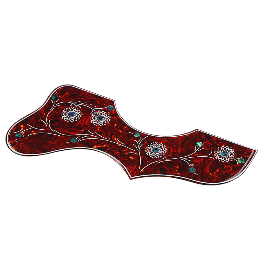 2.5mm Thickness Acoustic Guitar Pickguard Abalone Inlay Flower Pickguard for J200 Folk Acoustic Guitar