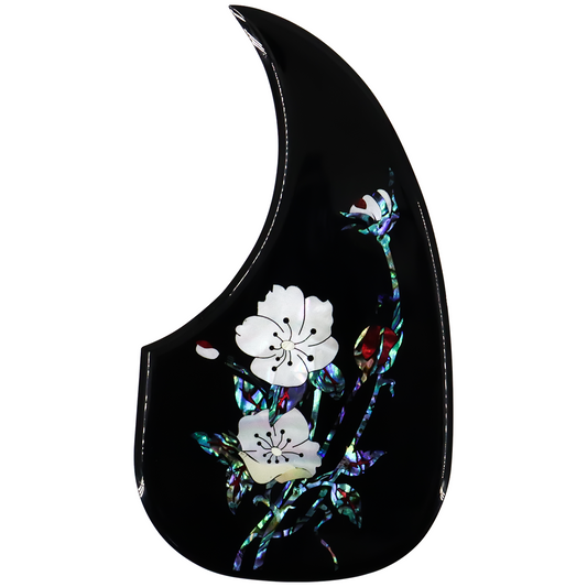 Acoustic Guitar Pickguard inlaid with shell Pattern Decorated Self-adhesive Pick Guard for Acoustic Guitar