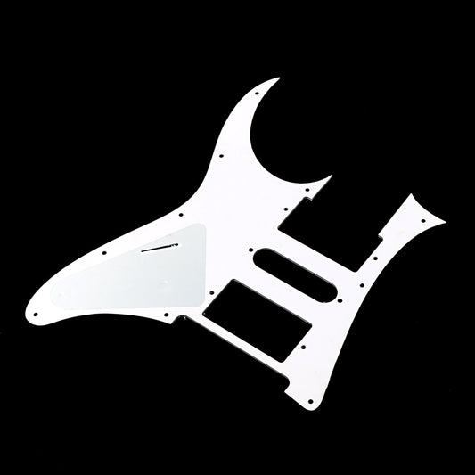 10 Holes HSH Guitar Pickguard Scratch Plate for Electric Guitar Parts, 3Ply White