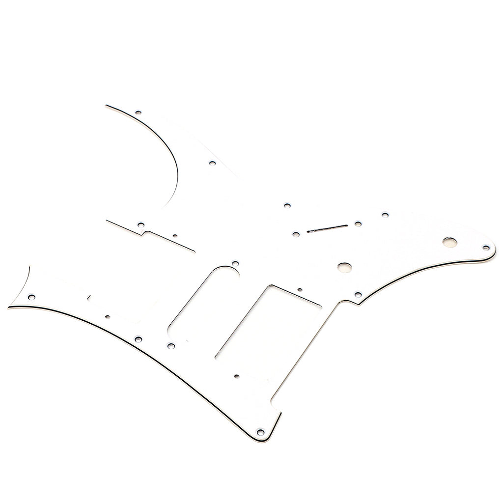 10 Holes HSH Guitar Pickguard Scratch Plate for Electric Guitar Parts, 3Ply White