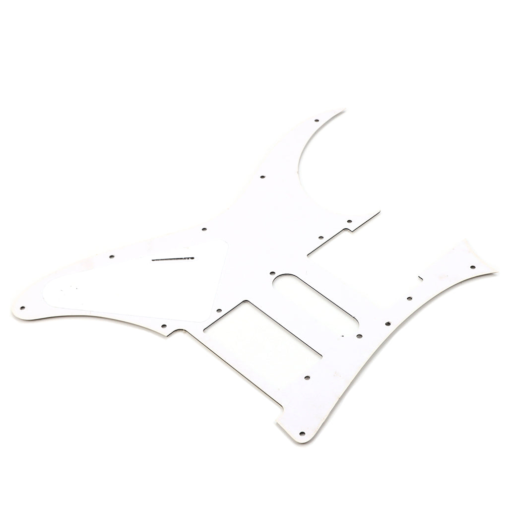 10 Holes HSH Guitar Pickguard Scratch Plate for Electric Guitar Parts, 3Ply White