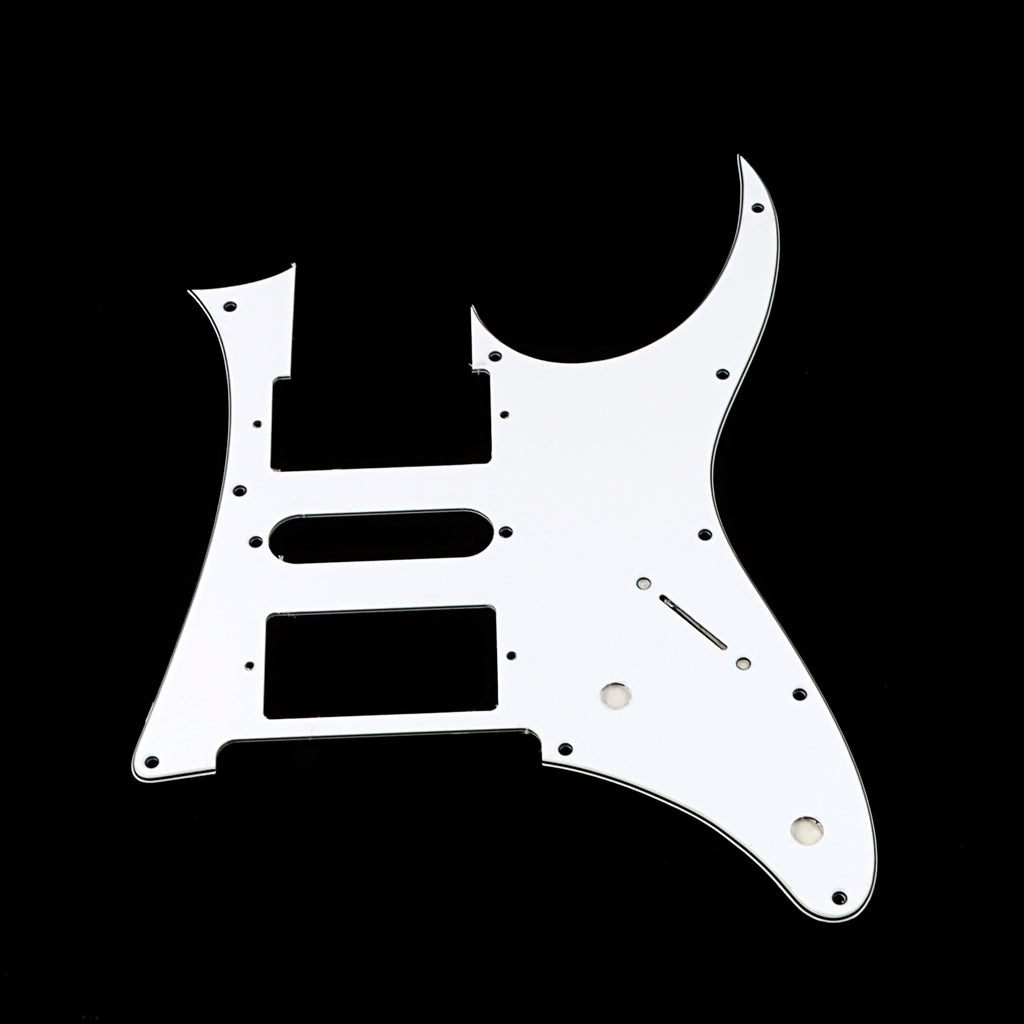 10 Holes HSH Guitar Pickguard Scratch Plate for Electric Guitar Parts, 3Ply White