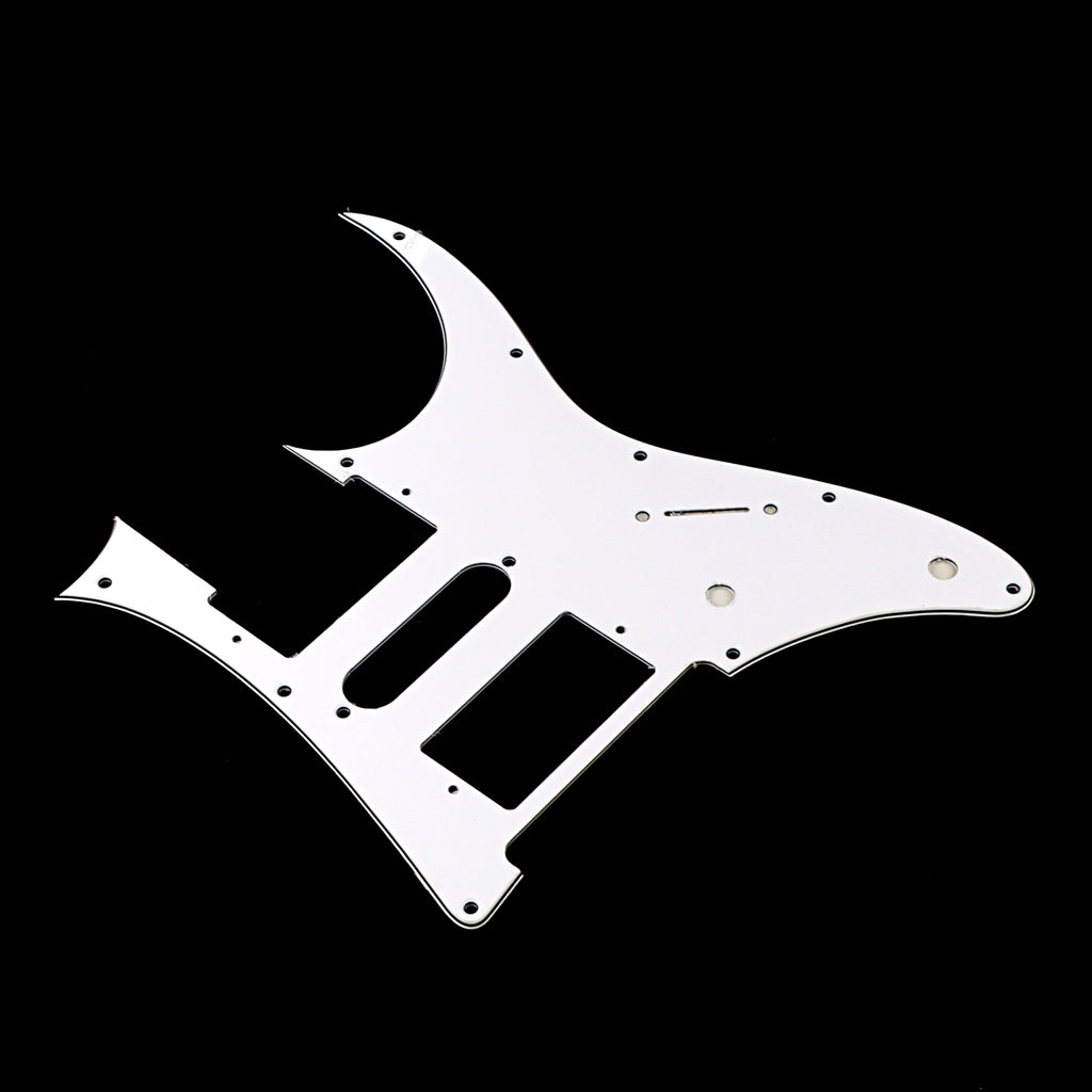 10 Holes HSH Guitar Pickguard Scratch Plate for Electric Guitar Parts, 3Ply White