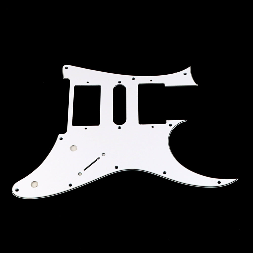 10 Holes HSH Guitar Pickguard Scratch Plate for Electric Guitar Parts, 3Ply White