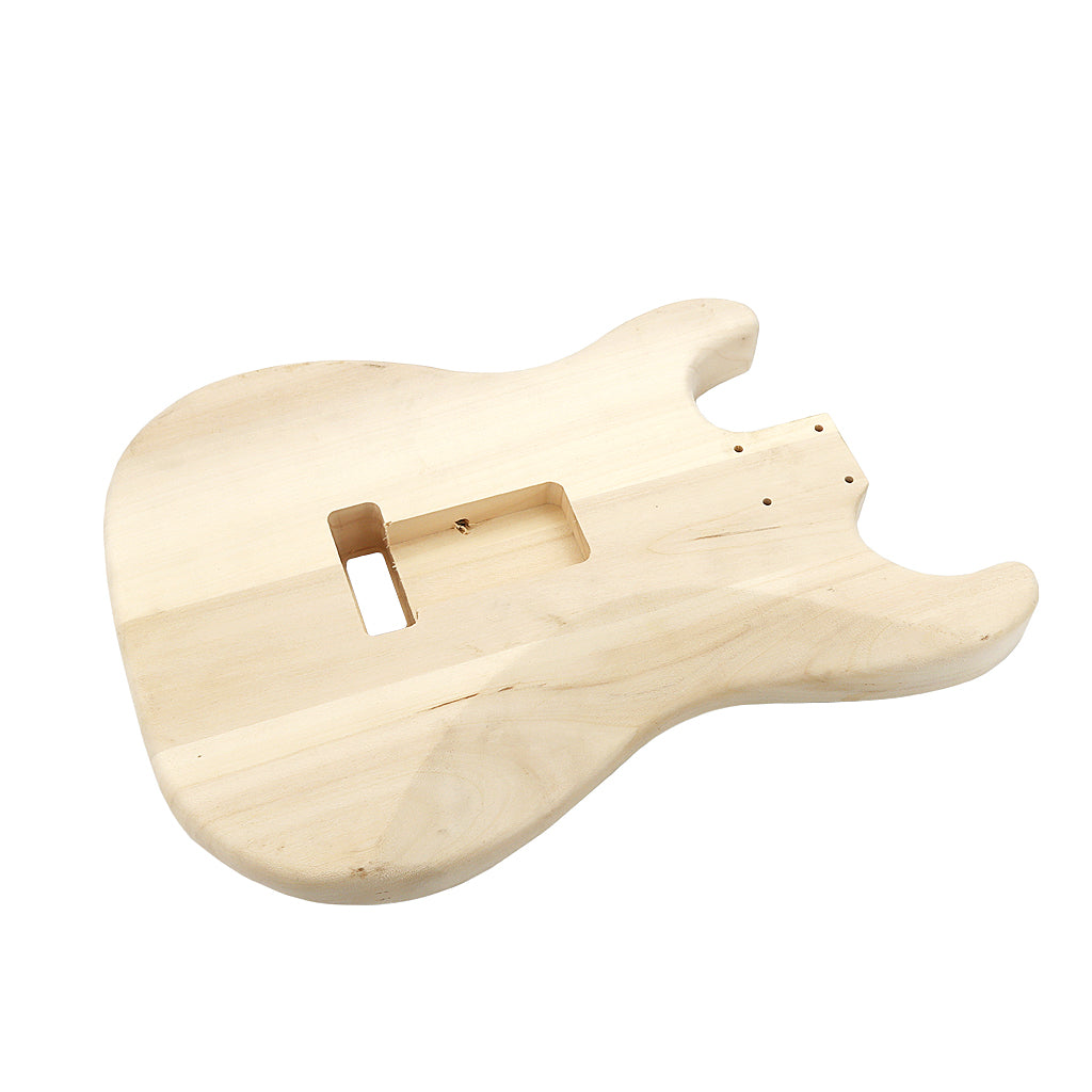 Electric Guitar Body Replacement Unfinished In One Piece Maple Guitar Body for Fender Guitar DIY Accessories