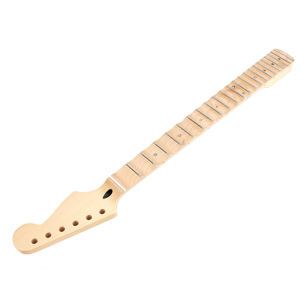 22 Frets Abalone Dots Inlay Scalloped Fingerboard Electric Guitar Neck Maple Material Musical Instrument Accessories