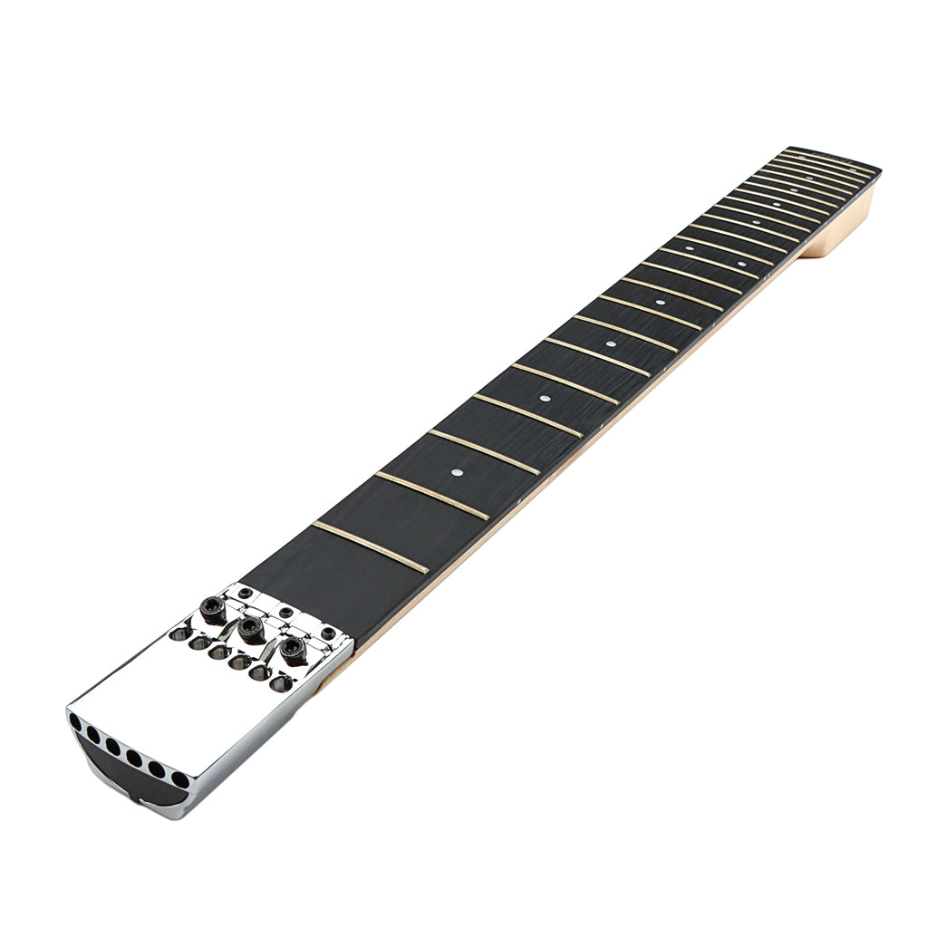 24 Fret Guitar Neck Maple Rosewood Fingerboard for Headless Electric Guitar Replacement Parts