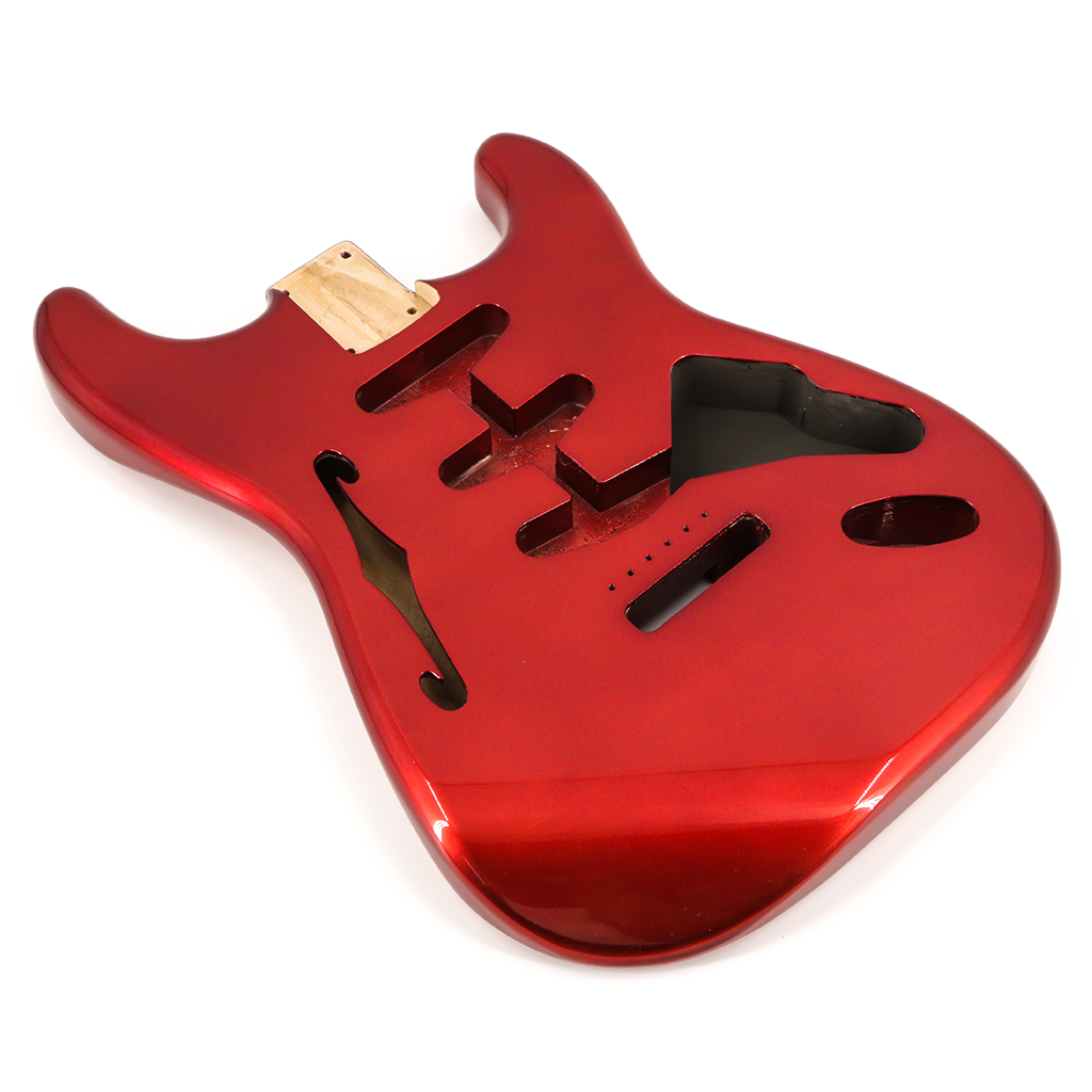 Alder Wood ST Electric Guitar Body in High Gloss Finished for SSS Electric Guitar Replacement Red